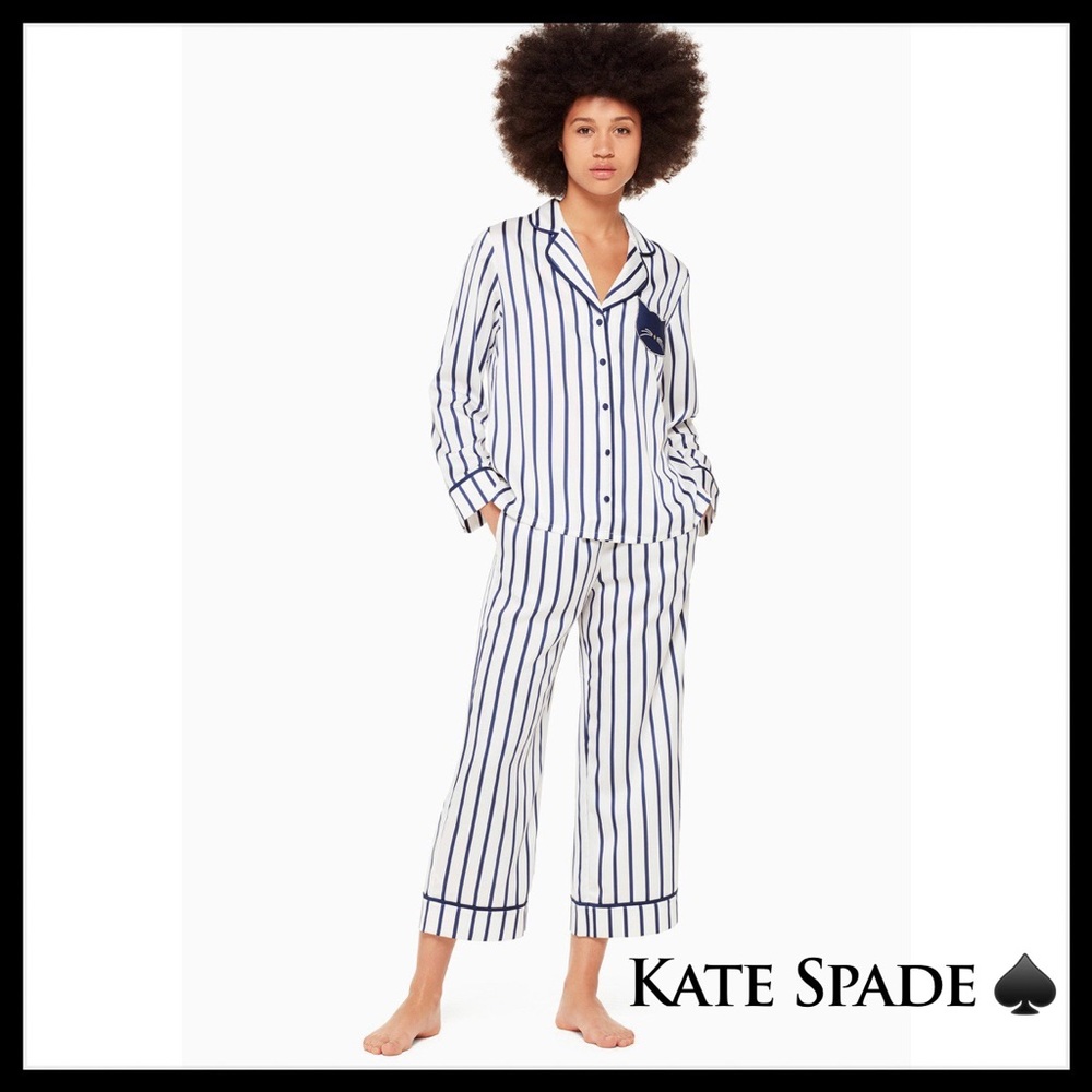 ‼️Last one!‼️ Kate Spade Cat Crop PJ Set - Picture 2 of 4